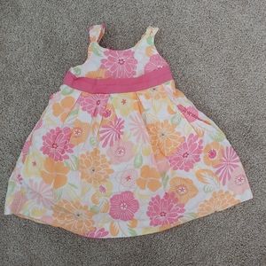 Janie and Jack sleeveless cotton floral dress 6-12 month